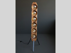 RELIFE - Handmade wooden floor lamp _ HOOKL und STOOL